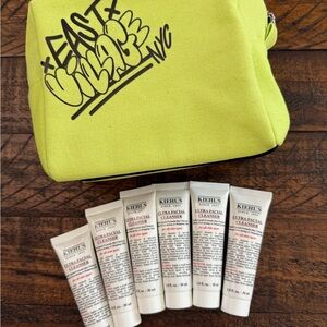 Bundle of 6 Kiehl's Ultra Facial Cleanser w/ Rare Travel Bag NWT